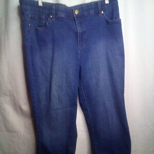 Kim Rogers Curvy Jeans 18W Short 18 Straight Blue